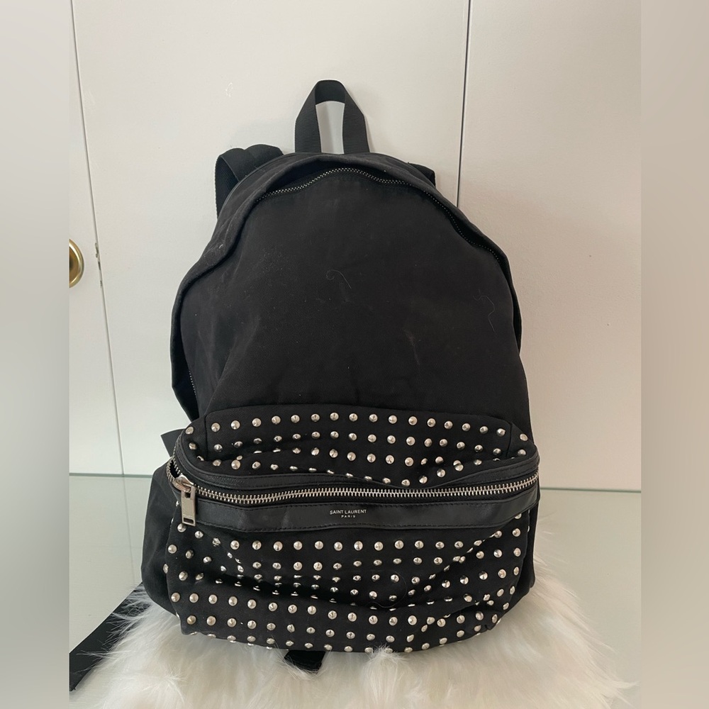 SAINT LAURENT black bag pack